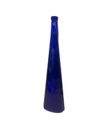 Triangular Cobalt Blue Bottle CV Mark On Base 18 1/4” - £31.06 GBP