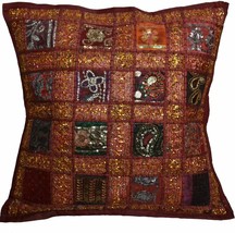 Designs Emporium 16&quot; Recycled Sari Cushion Cover 40Cm Indian Moroccan Ma... - €10,48 EUR