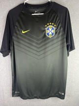 Nike Men’s Large Brazil 2014 Green Soccer Football Training Jersey - £28.40 GBP