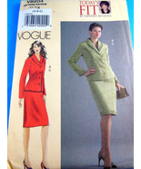 Uncut FFold Vogue Todays Fit Sandra Betzina Suit Jacket Skirt 8204 size ... - £5.44 GBP
