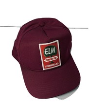 Elm Transit Co Patch Snapback Trucker Hat Cap Springfield IL Canvas Vintage - £23.56 GBP