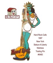 Hard Rock Cafe 1997 New York Statue of Liberty Waitress 6460 Trading Pin - $16.95