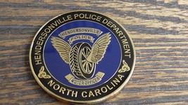 Hendersonville Police Department NC Motor Officer Challenge Coin #63X - £25.88 GBP