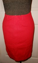 Lovely vintage 1950&#39;s Kelita A line red wool &amp; nylon courderoy mini-skirt - $15.00