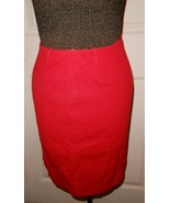 Lovely vintage 1950&#39;s Kelita A line red wool &amp; nylon courderoy mini-skirt - £11.77 GBP