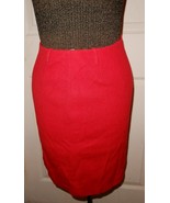 Lovely vintage 1950&#39;s Kelita A line red wool &amp; nylon courderoy mini-skirt - $15.00