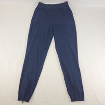 Lululemon Women Sz 4 Navy Blue Jogger Pants Zip Hem Recycled Nylon Lycra - $48.90