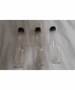3 plastic juice bottles with covers to fill - 7&quot; ht - beverage - purim -... - $6.77 CAD
