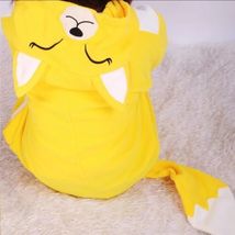 Sealed Newcosplay Yellow/ White Fleece Fox One Piece Costume PJs Adult Small image 3