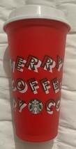 Starbucks 2019 Red Reusable Hot Cup Grande 16oz Limited Edition Holiday Xmas New - £7.29 GBP
