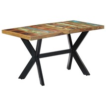 vidaXL Reclaimed Wood Rectangular Dining Table (42 x 78 inches) - $458.16 CAD