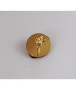 Vintage Olympic Lit Torch Gold Tone Lapel Hat Pin - $11.46 CAD