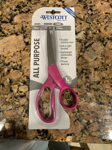 All Purpose Straight Scissors 7&quot; Pink 073577432178 - $4.99