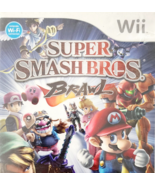 Wii Super Smash Bros Brawl 2009 CASE AND MANUAL ONLY NO DISC Fighting GO... - $27.86 CAD