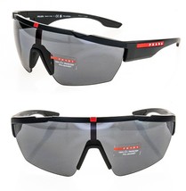 Prada Linea Rossa Active 03X Black Red Stripe Polarized Sport Sunglasses PS03XS - £219.20 GBP