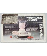 Brand New Sealed Vintage Hamilton Beach White 670 Watt 7 Speed Blender 4... - £62.08 GBP