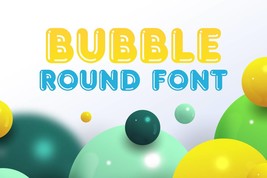 Bubble Rounded Font | Best Rounded Fonts | Bubble Shadow Font | Juicy Fonts - $10.00