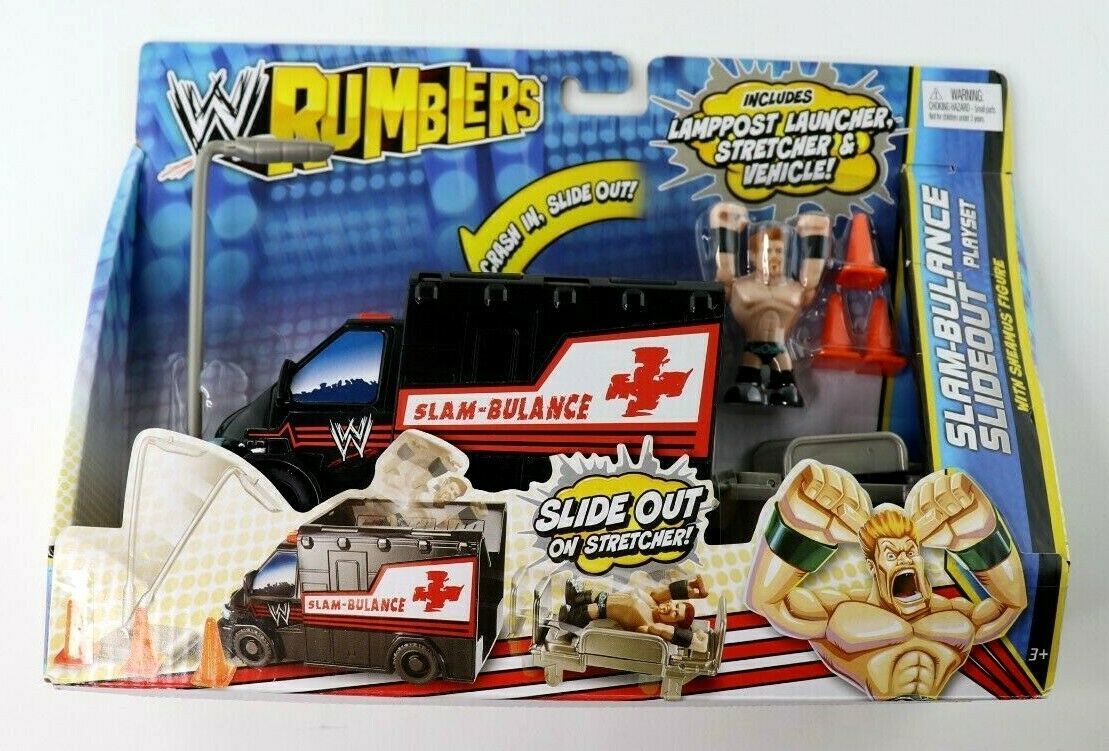 WWE Rumblers Slam-Bulance Slideout Playset with Sheamus New - $19.95