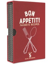 Designworks Ink Bon Appetit Recipe Notebook Set,Red - £19.46 GBP