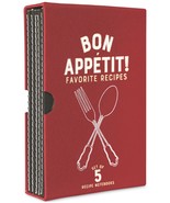 Designworks Ink Bon Appetit Recipe Notebook Set,Red - £19.35 GBP