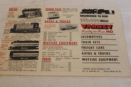 Vintage 1960s Varney Scale Models, Catalog Insert Flyer, 8 pages - $22.50