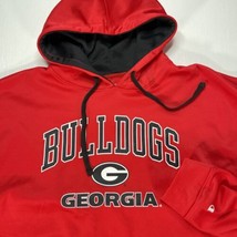 Georgia Bulldogs Hoodie Mens XL Champion Red UGA University Sweatshirt Vintage - £23.02 GBP