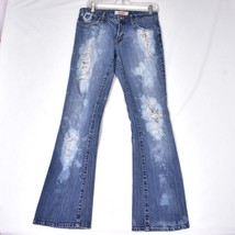 Bongo Let Me B Women&#39;s Blue Jeans Size See Measurements in Photos Distressed - $13.27