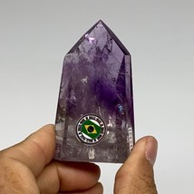 82.2g, 2.6&quot;x1.6&quot;x0.8&quot;, Natural Amethyst Tower Point Obelisk @Brazil, B32321 - £65.05 GBP