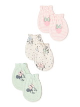 Disney Mickey Mouse Baby Girl’s Mittens 3-Pack Multicolor - £12.63 GBP