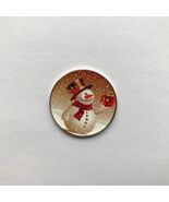  " MERRY CHRISTMAS SNOWMAN 1  " GOLF BALL MARKER. - $3.78