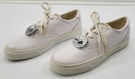 *E) Women Keds with Lycra Genuine Stretch White Leather 8.5 - $9.89