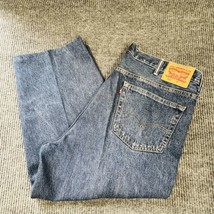 VTG Levis 560 Jeans Mens 44x30 (Actual 44x24) Blue Denim Wide Leg Pants READ - £25.09 GBP