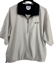 Snake Eyes Apparel Men&#39;s Size XL Beige 1/4 Zip Collared Short Sleeve Shirt - $14.25