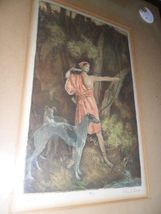 Compatible with Antique Rare lithograph numbered 4/75 and signed in penc... - $292.03
