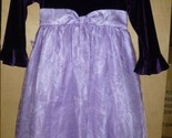 Jona Michelle Girls Long Sleeve Purple Floral Tulle Dress - $12.99