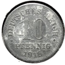 1918 German Empire 10 Pfennig Coin - £7.00 GBP