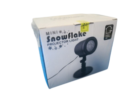 Mini Snowflake Projector Light Indoor Outdoor Use New In Sealed Box - $14.85