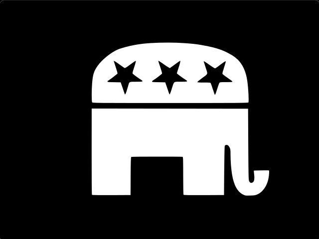 Primary image for Republican Party GOP Elephant Vinyl Decal Car Truck Sticker CHOOSE SIZE COLOR