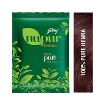 Nupur Natural Henna with Goodness of 9 Herbs for Silky &amp; Shiny Hair 3 Pa... - £13.07 GBP