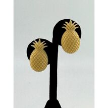 Rare Vintage Acrylic Pineapple Earrings - $62.62