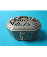 VINTAGE INDIA BRASS CRICKET BOX 6 X 4 1/2&quot; ORIGINAL  - £97.08 GBP