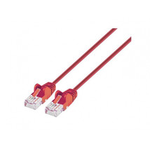 Intellinet 743525 CAT6 U/UTP SLIM NETWORK PATCH CABLE, 5 FT., RED - £19.22 GBP