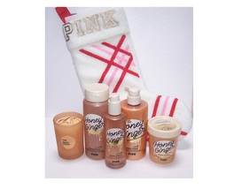 Victoria&#39;s Secret PINK Honey Ginger - Scrub, Oil, Wash, Lotion, Candle, Stocking - £51.67 GBP