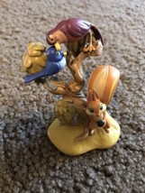 Rare HTF Disney Snow White Forest Friends Birds Squirrel PVC Figure cake topper - £12.62 GBP