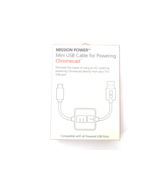 NEW Mission Power Mini USB Cable for Powering Chromecast TV/s USB Port #... - $9.42 CAD