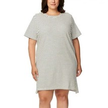 Buffalo David Bitton Women&#39;s Plus Size 3X Black Stripe Short Sleeve Dres... - $17.99