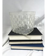VTG GRAINWARE LUCITE ACRYLIC LATTICE OPTIC BUCKET BASKET 1984 - €15,48 EUR