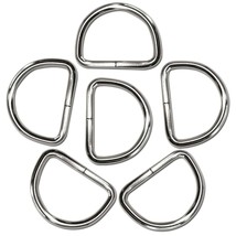 2 Inch Metal D Rings 2 Ring Metal D Ring 2 Inch 6Mm Thickness 6 Pack Wel... - £14.14 GBP