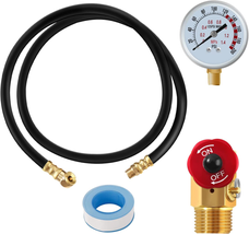 Air Tank Repair Kit, SUNROAD Air Tank Valve Kit with Gauge, Come with 2&quot; Pressur - £20.54 GBP