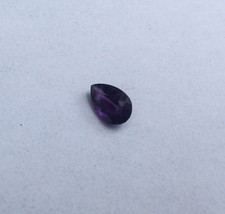 Faceted Amethyst, Pear Cut, 7mm x 4mm, .6Cts Deep Purple - £9.13 GBP